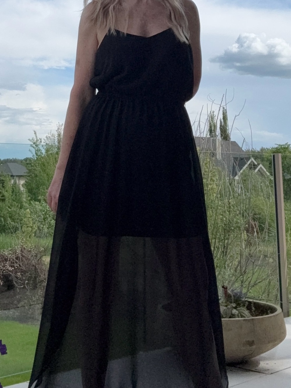 bebe Strapless Black Dress